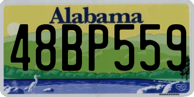 AL license plate 48BP559