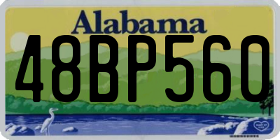 AL license plate 48BP560