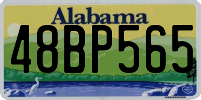 AL license plate 48BP565