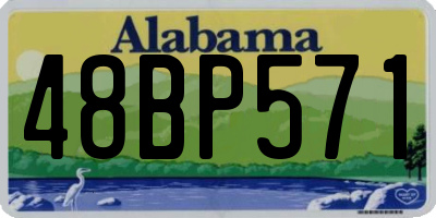 AL license plate 48BP571