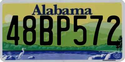 AL license plate 48BP572