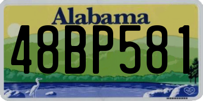 AL license plate 48BP581