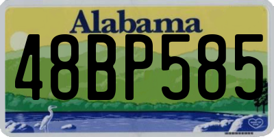 AL license plate 48BP585