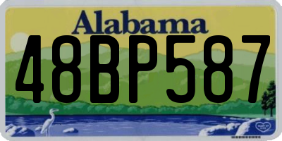 AL license plate 48BP587