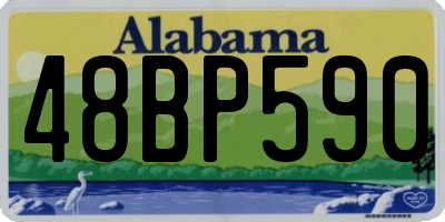 AL license plate 48BP590