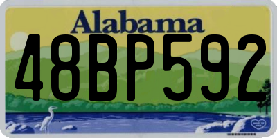 AL license plate 48BP592