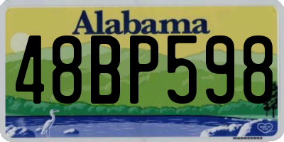 AL license plate 48BP598