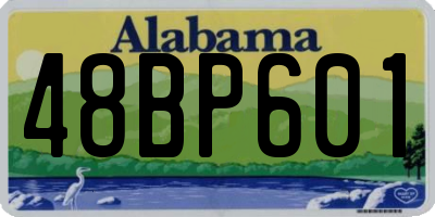 AL license plate 48BP601