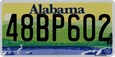 AL license plate 48BP602