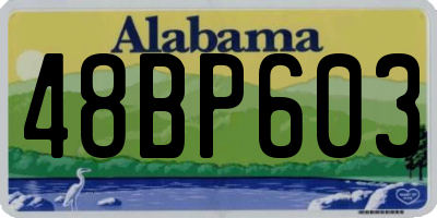 AL license plate 48BP603