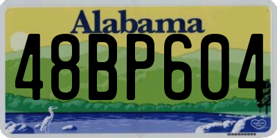 AL license plate 48BP604