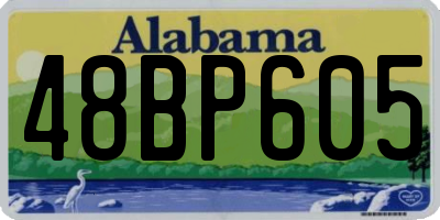 AL license plate 48BP605