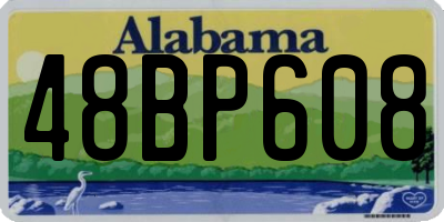 AL license plate 48BP608