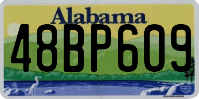 AL license plate 48BP609