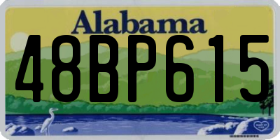 AL license plate 48BP615