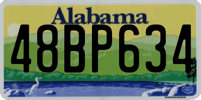 AL license plate 48BP634