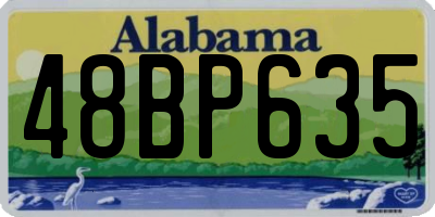 AL license plate 48BP635