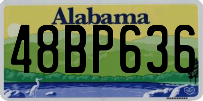 AL license plate 48BP636