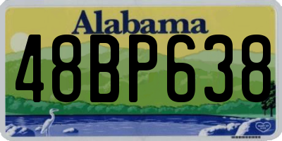AL license plate 48BP638