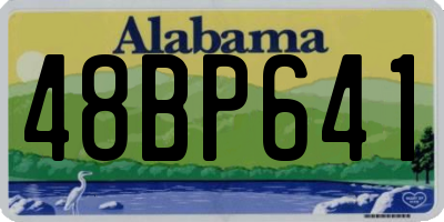 AL license plate 48BP641