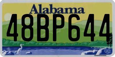 AL license plate 48BP644