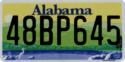AL license plate 48BP645