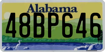 AL license plate 48BP646
