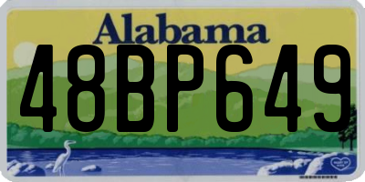 AL license plate 48BP649