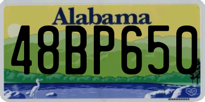 AL license plate 48BP650
