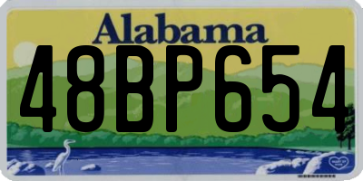 AL license plate 48BP654