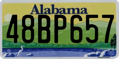 AL license plate 48BP657
