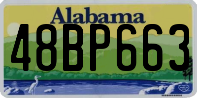 AL license plate 48BP663