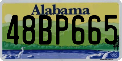 AL license plate 48BP665