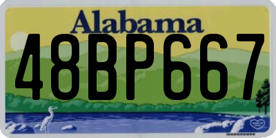 AL license plate 48BP667
