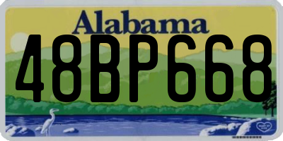 AL license plate 48BP668