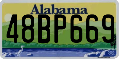 AL license plate 48BP669