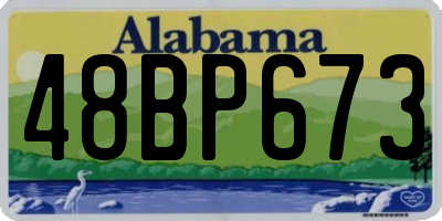 AL license plate 48BP673