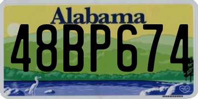 AL license plate 48BP674