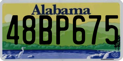 AL license plate 48BP675