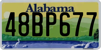 AL license plate 48BP677