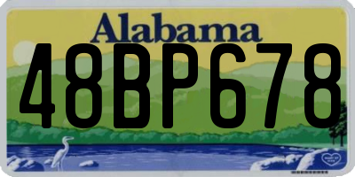 AL license plate 48BP678