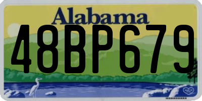 AL license plate 48BP679