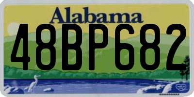 AL license plate 48BP682