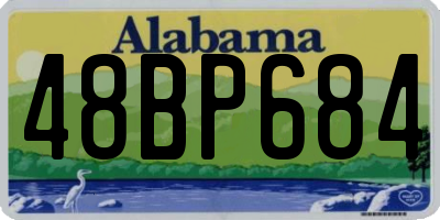 AL license plate 48BP684