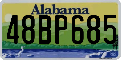 AL license plate 48BP685