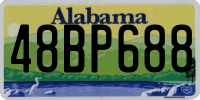 AL license plate 48BP688
