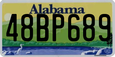 AL license plate 48BP689