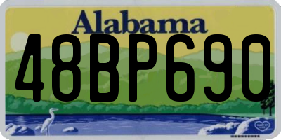 AL license plate 48BP690