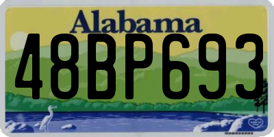 AL license plate 48BP693