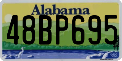 AL license plate 48BP695